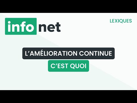 L'amélioration continue, c'est