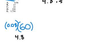 ACT Math is over of Percentage Problem