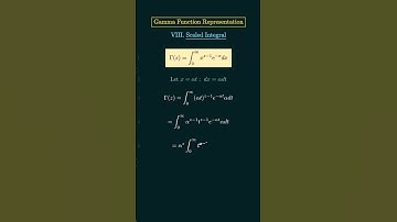 Gamma Function Representation VIII. Scaled Integral