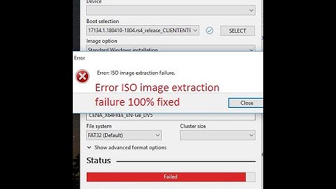 Error ISO image extraction failure 100% fixed