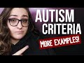 Autism Criteria Checklist and Further Guidance (More Examples!)