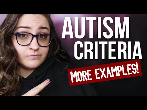 Autisme criteria checklist en verdere begeleiding (meer voorbeelden!)