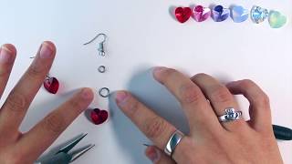 Valentine's Day Swarovski Heart Earrings