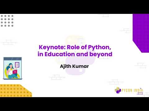 Image from Keynote: Role of Python, in Education and beyond