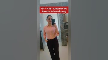 When someone says Forensic Science is easy | Priyanshi jain | Sagar University