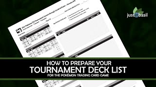 Pokémon TCG For Newbies: How to Fill Out a Deck List