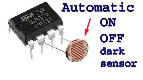 How to make a DARK Sensor using UA741 ic,easy light sensor