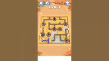 Water Connect  Puzzle level 10 walkthrough solution|Gameplay||AloneGamestips|#WaterConnectPuz#shorts