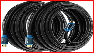 HDMI Cable 4K Ultra HD 50 Foot (2 Pack) HDMI 2.0 Cable, High Speed 18Gbps 4K@60Hz HDR, 3D, 2160p, screenshot 5
