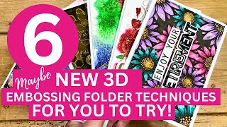 Check out Number 2!!! WOW 😍 6 3D Embossing Folder Techniques! by Sam Calcott UK - Mixed Up Craft 6,856 views 12 days ago 30 minutes