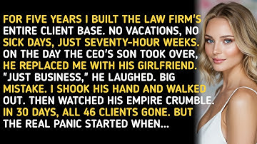 FOR FIVE YEARS I BUILT THE LAW FIRM