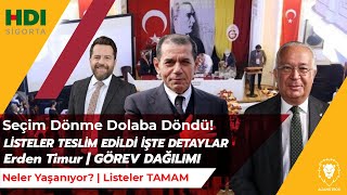 Galatasaray Seçim Dönme Dolabı Dursun Özbek - Hamamcıoğlu Li̇steler Tesli̇m Son Dakika Gelişmeler