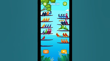 Bird Sort Puzzle Level 191 Gameplay Android IOS