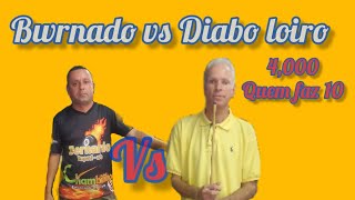BERNARDO VS DIABO LOIRO 4,000 QUEM BATE 10 #sinuca#aovivo#