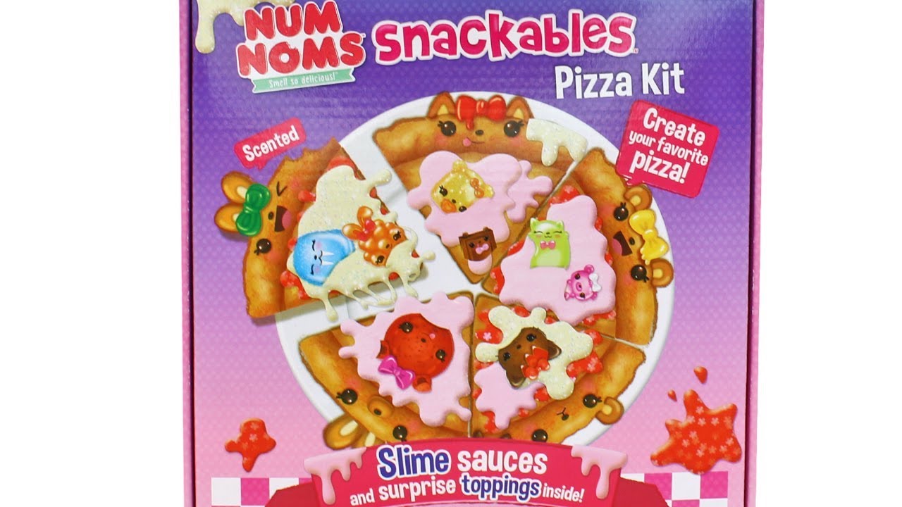 Num Noms Snackables Pizza Kit with New Slime sauces and Surprises Kid Toy Gift 