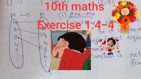 ##10th maths exercise 1.4-4th sum ##show that the function f:N tends to N defined by f(x)=2x-1  is