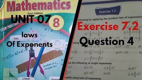 Exercise 7.2 Question 4 Maths Class 8 Unit 7 laws of exponents | Ex 7.2 q 4 #maths  #lawsofexponents