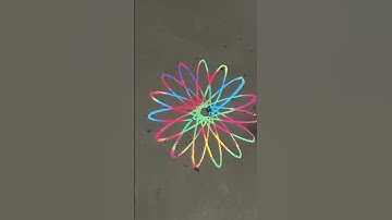 rainbow pattern.　#shorts #art #Rainbow #scratch #Spirograph