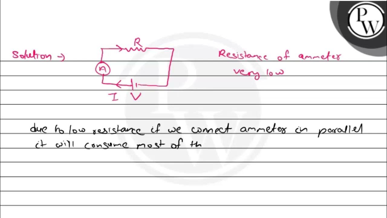 Why is ammeter connected in series and voltmeter in parallel in the