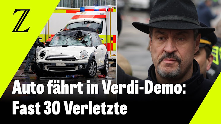 Autofahrer verletzt Menschen bei Verdi-Demo in München – Söder spricht von mutmaßlichem Anschlag