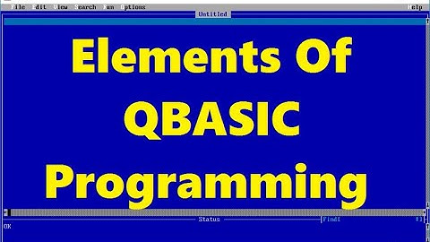 Elements of QBASIC | Character Set, Variables & Constants