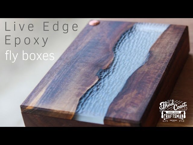 Live Edge Epoxy River Fly Boxes // Woodworking // Fly Fishing How To 