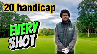 THIS is EXACTLY what 20 handicap golf looks like [every shot]