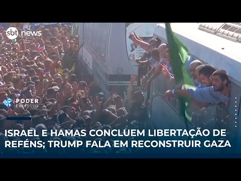 Video israel-e-hamas-concluem-libertacao-de-refens-trump-fala-em-reconstruir-gaza