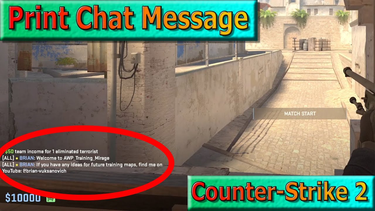 Print Chat Messages in Counter-Strike 2 Maps - YouTube