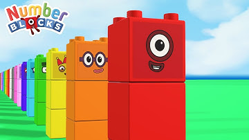 Counting Numberblocks on a Mathlink Face | Learn Numbers 1 to 100 for Kids