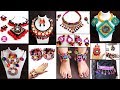 12 Handmade Navratri Jewelry Making !! Necklace, Baloya, Finger ring |DIY Traditional Ornaments idea