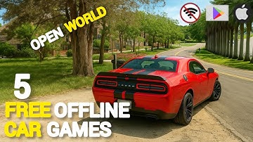 Top 5 BEST FREE OFFLINE OPEN WORLD CAR Games for Android and iOS || NEW GAMES FOR MOBILE 2025