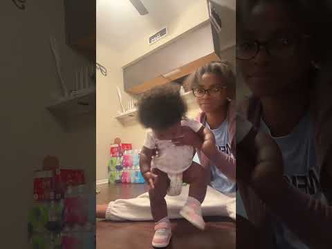 Trying To Get Her To Balance Herself Babyjourney Walking Babytink Momof4 Fyp