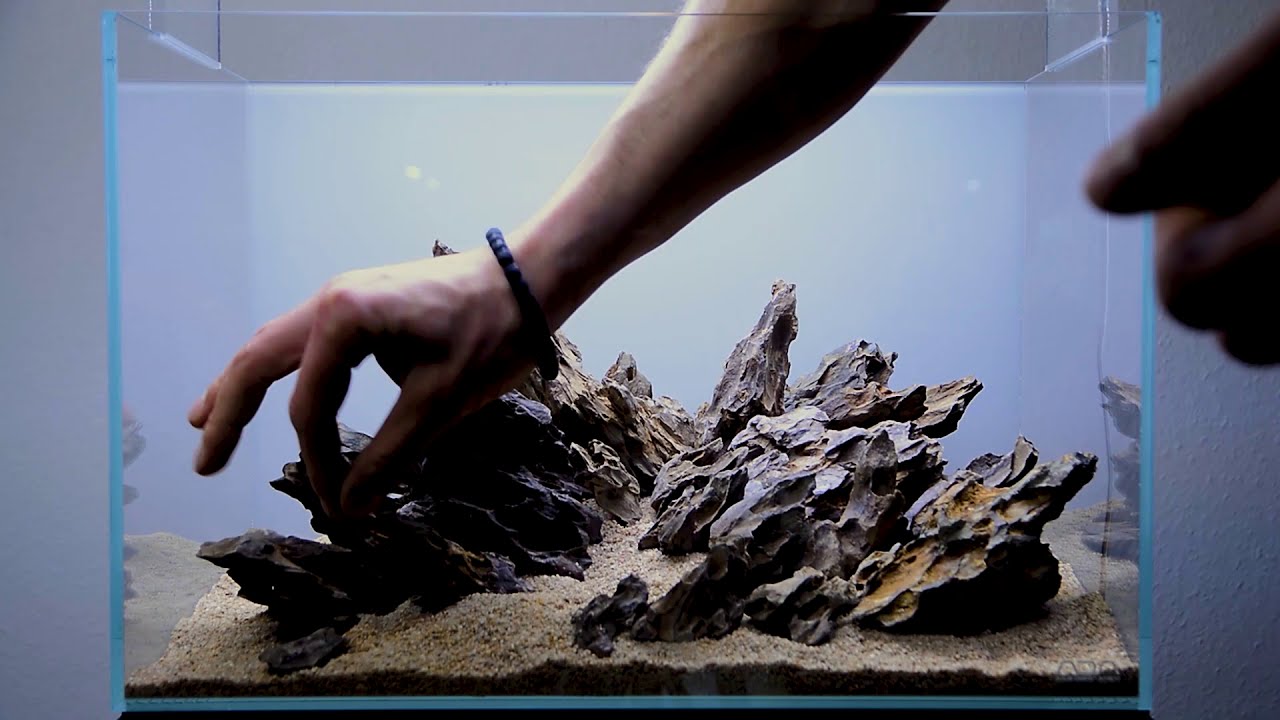Dragon stone hardscape 45p aquarium YouTube