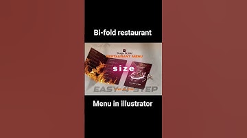 Before designing a menu show it first. Bifold restaurant menu in 4 easy steps in Adobe Illustrator.