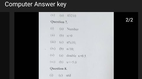 answer key computer applications class 10 icse Semester 1 | 2021 | 2022