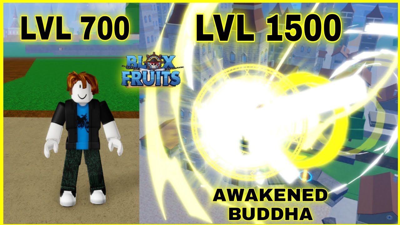 Noob to Max Level 1-2300 using Buddha Awakened in Bloxfruits