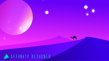 DESERT LANDSCAPE - Affinity Designer Tutorial 2018