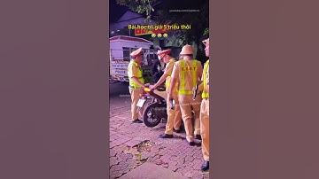 Bài học này trị giá 5 triệu thôi 😂 #giaothong #csgt #phunu #luatgiaothong