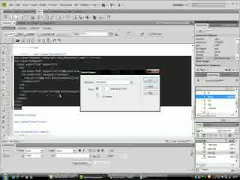 Dramweaver ( الدرس 7 : الصفحة الرئيسية + صفحة عرض البرامج )