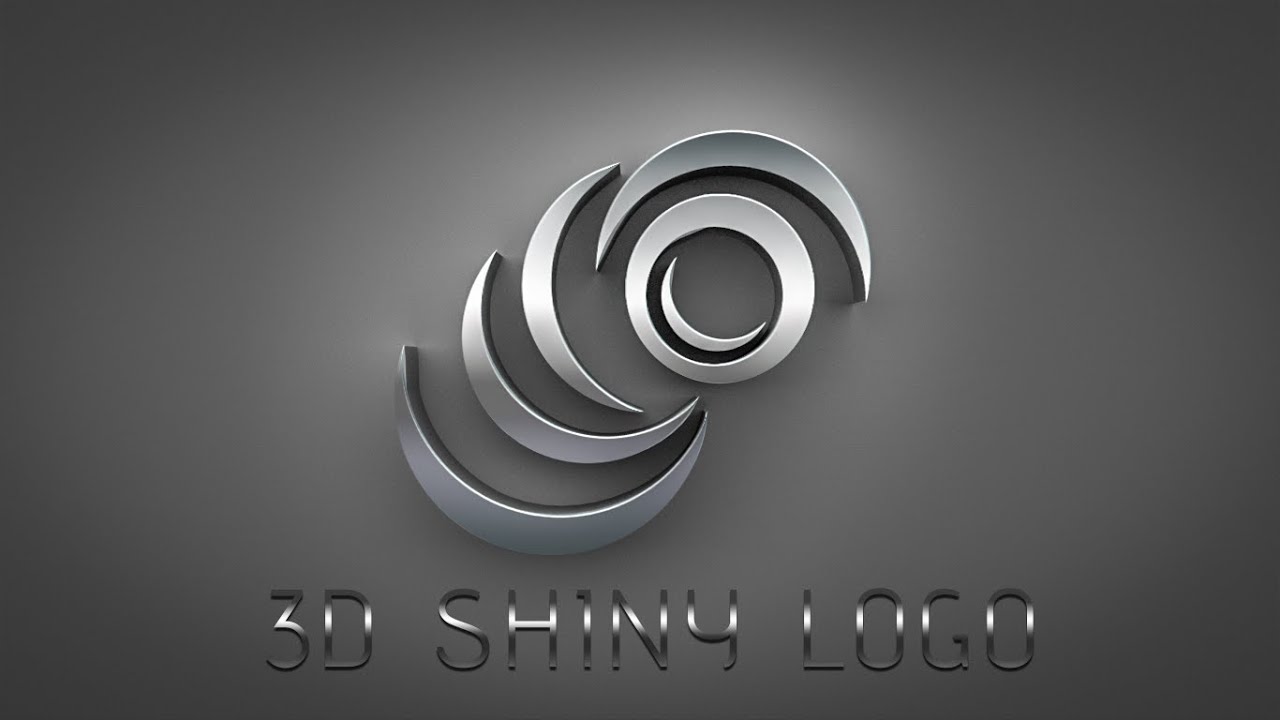 Photoshop Tutorial How To Make 3D Logo Design Metal YouTube