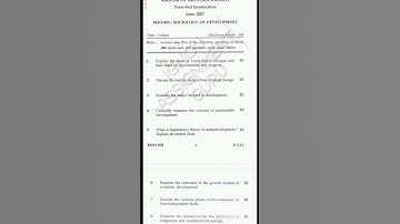 mso -003 questions paper june and December 2017|IGNOU sociology classes #ignou #sociology #mso