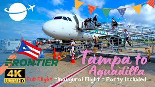 [4K] INAUGURAL PARTY & FLIGHT FROM TAMPA TO AGUADILLA