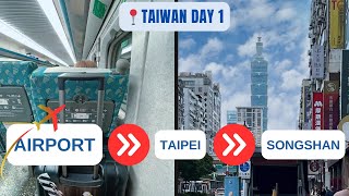 Taiwan Vlog: How to get from Taoyuan Airport to Taipei & Songshan Station (Taoyuan MRT, HSR, TRA)