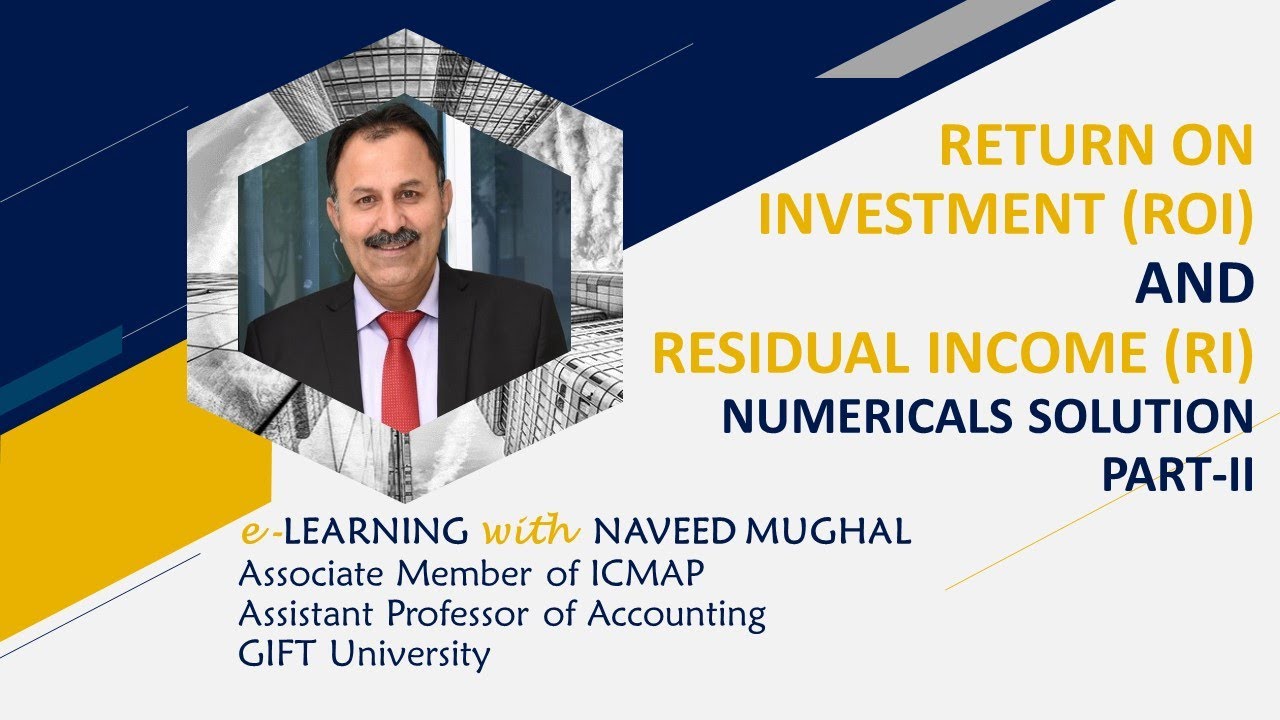 Lecture 14(2) Numerical Exercises solution on Return on Investment