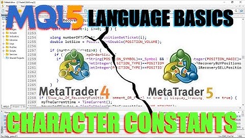 Learn MQL5 for FREE to code FOREX EAs/BOTs. Language Basics - DATA TYPES-CHARACTER CONSTANTS-PART 35