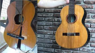 Restauracion completa guitarra de 55 años