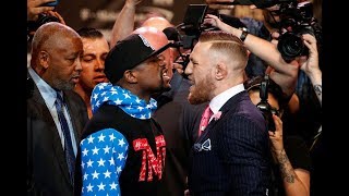 HEATED TRASH TALK MCGREGOR VS FLOYD  FACE TO FACE  YouTube