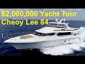 2000000 yacht tour  2006 cheoy lee 84