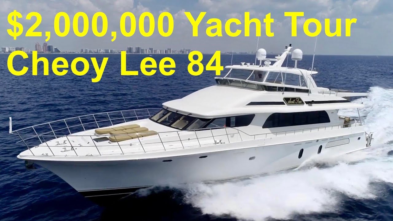$2,000,000 Yacht Tour : 2006 Cheoy Lee 84 - YouTube